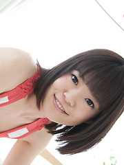 Japanese teen Yuiko-chan strokes until your camel toe dreams come true!